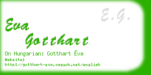 eva gotthart business card