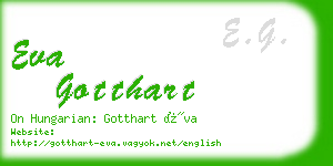 eva gotthart business card